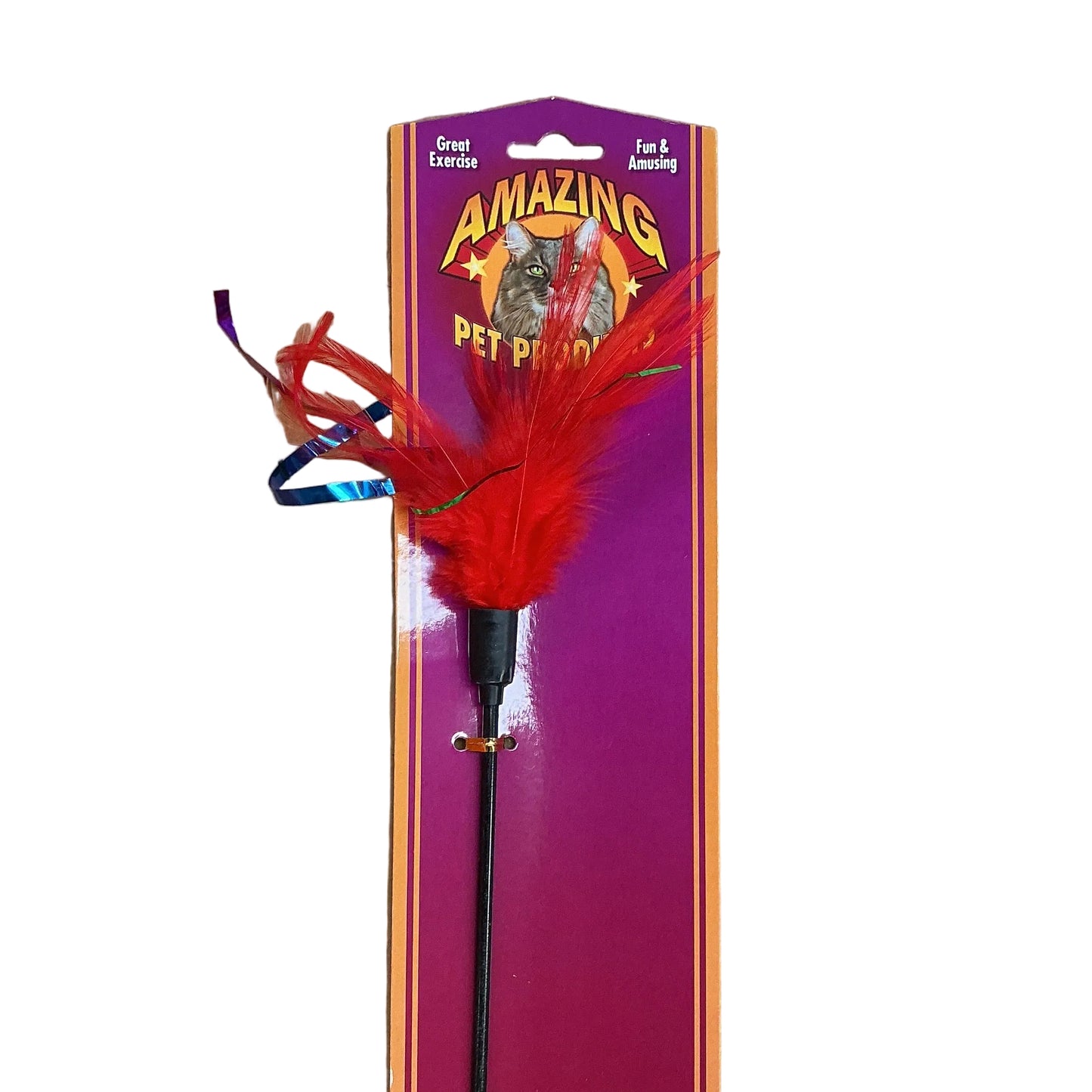 Amazing Pet Feather Stick Wand