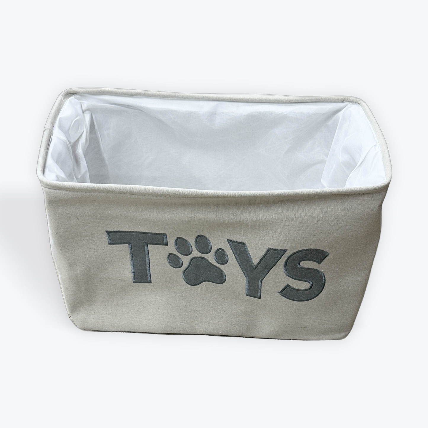 Country Living Foldable Fabric Dog Toy Storage Bin Regular