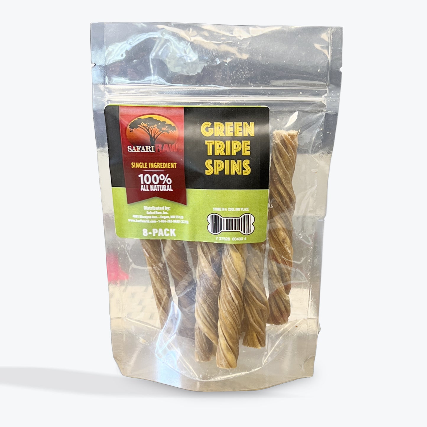 Safari Raw Green Tripe Spins