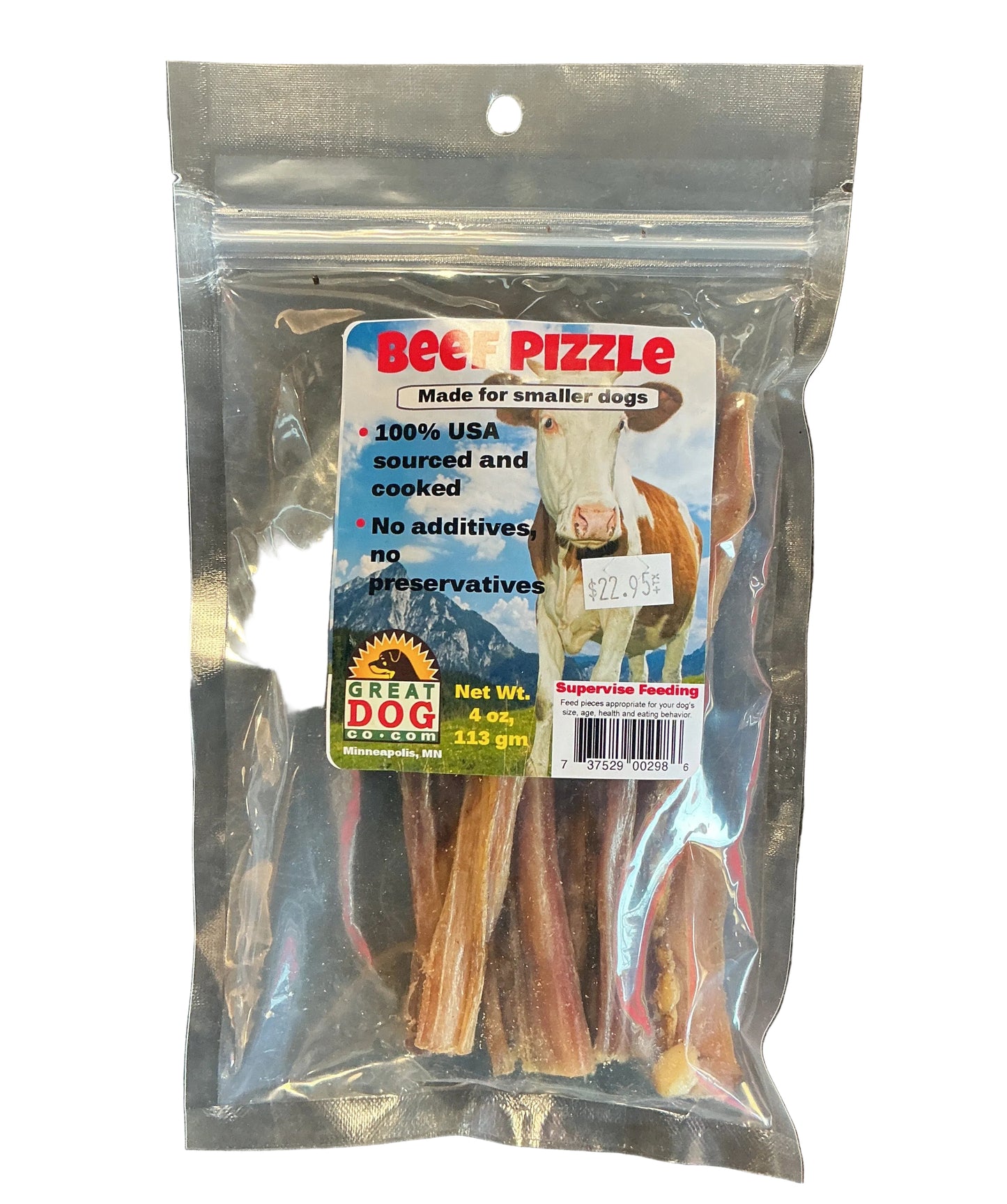 Great Dog Beef Pizzle Pack - Small Dogs