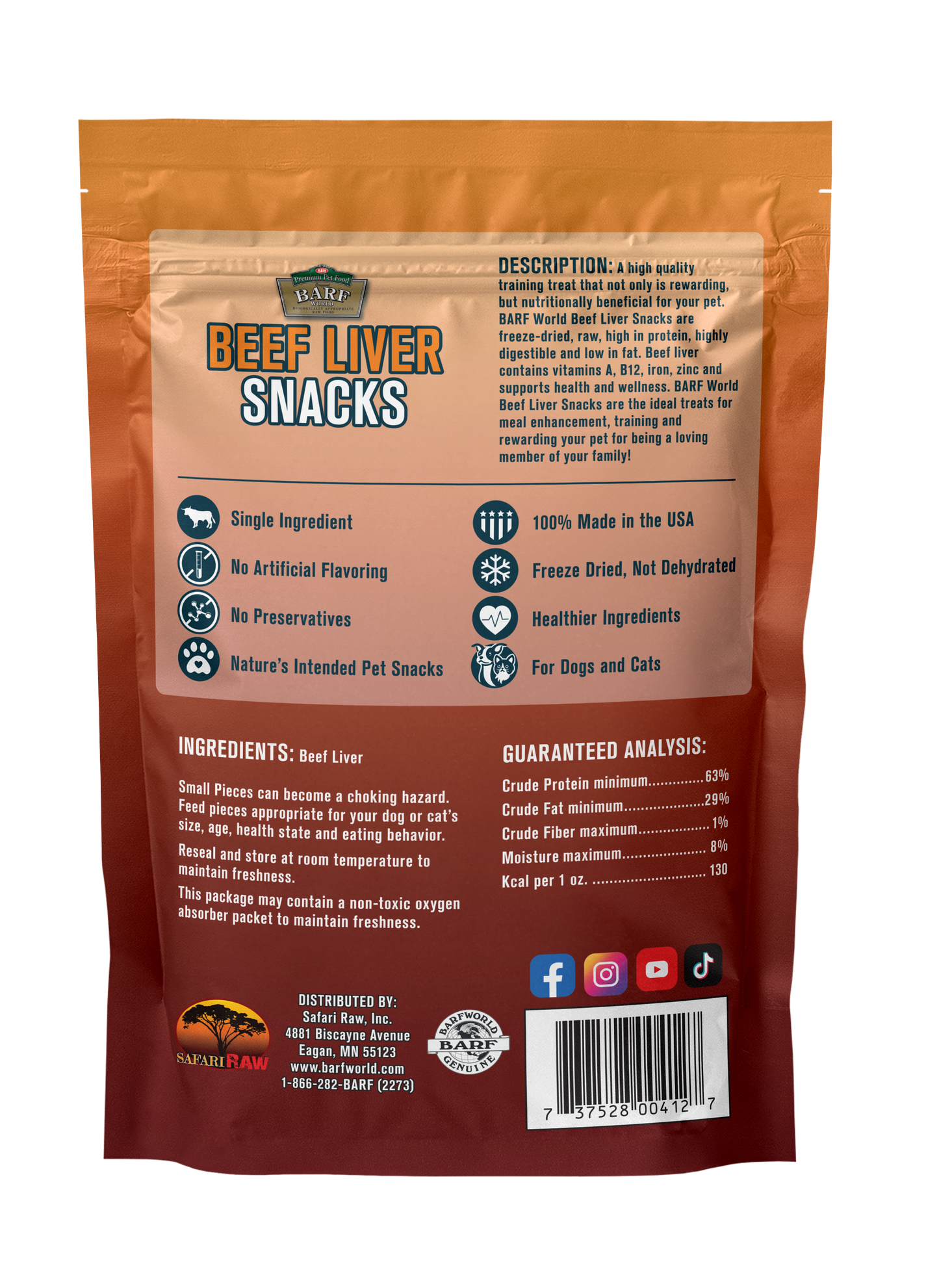 BARF® World Beef Liver Snacks