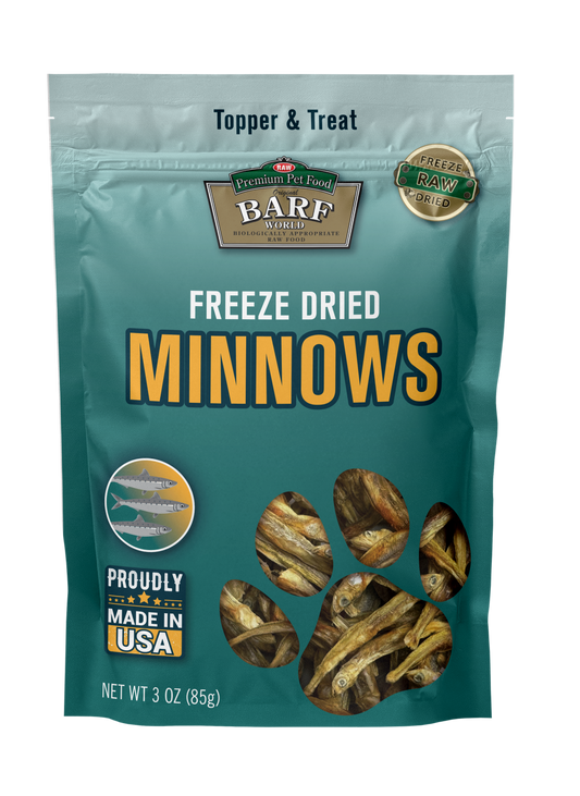 Freeze Dried Minnow Topper and Treat