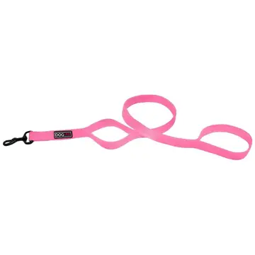 DogLine - Flat leash multi handle  - Pink