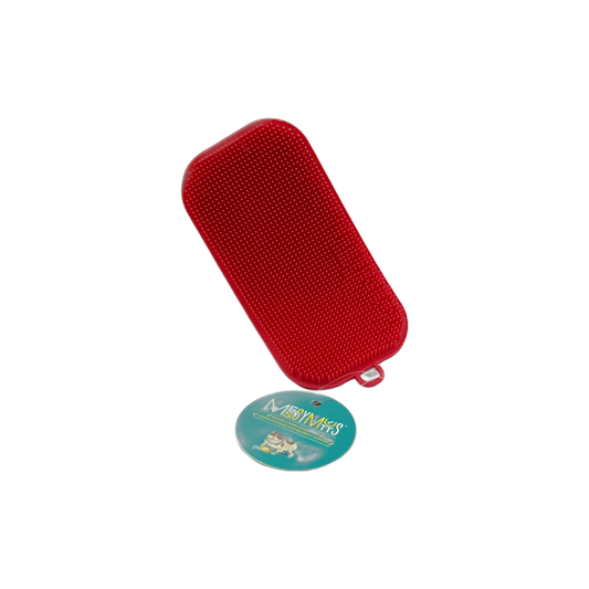 Messy Mutts Bowl Scrubber RED