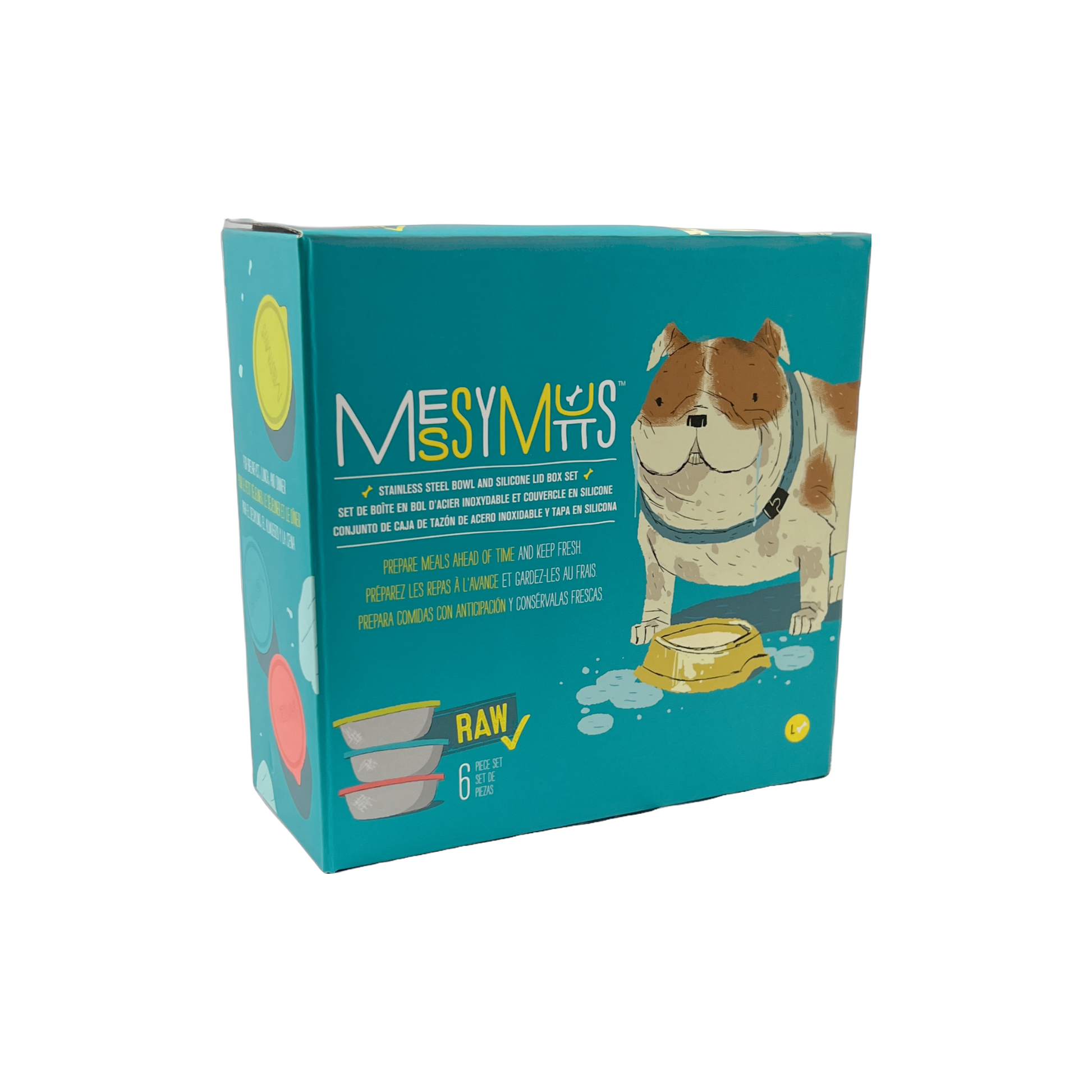 Messy Mutts Large Bowl Variety Lid Pack