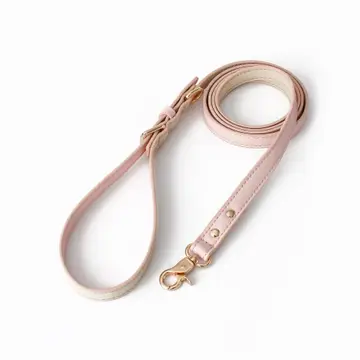 Cheerhunting - Plant Based Leather- Reversible Leash -PINK