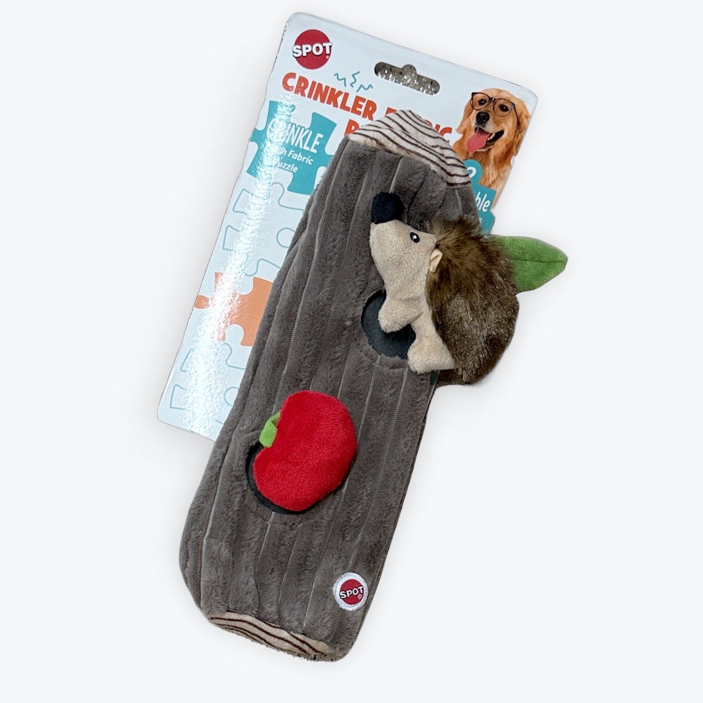Spot Crinkle Fabric Puzzle Dog Toy Assorted Color