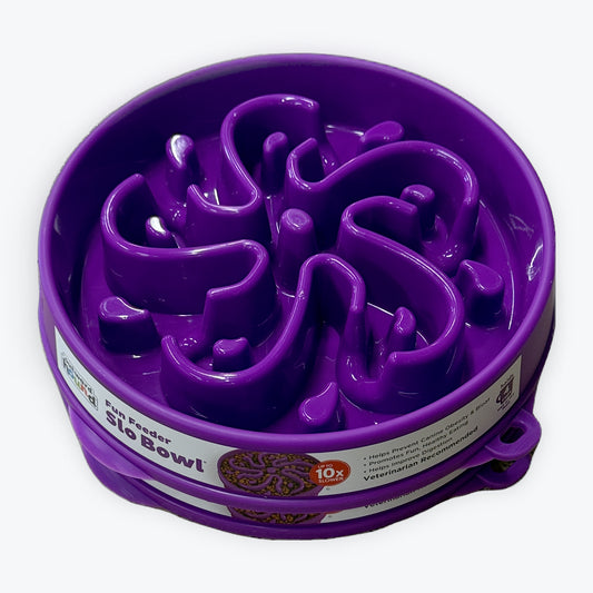 Outward Hound Fun Feeder Slo Bowl Purple